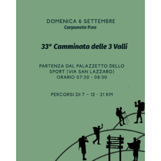 33° CAMMINATA DELLE TRE VALLI