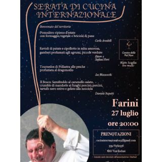 Serata di cucina internazionale