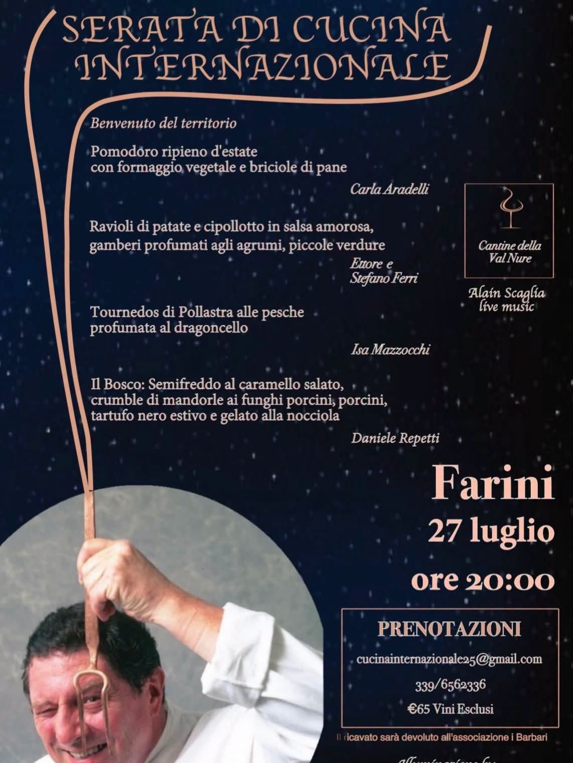 Serata di cucina internazionale