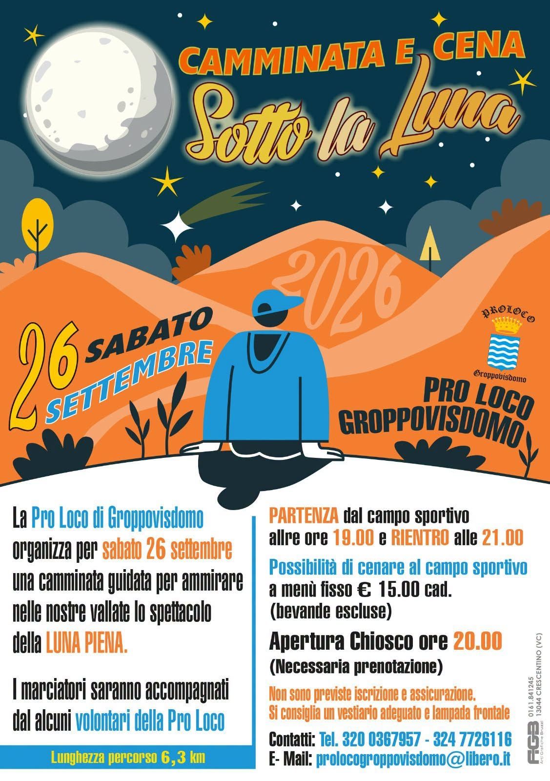 Camminata sotto la Luna