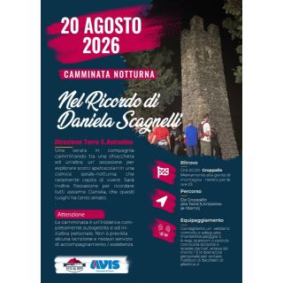 Una camminata nel ricordo di Daniela Scagnelli