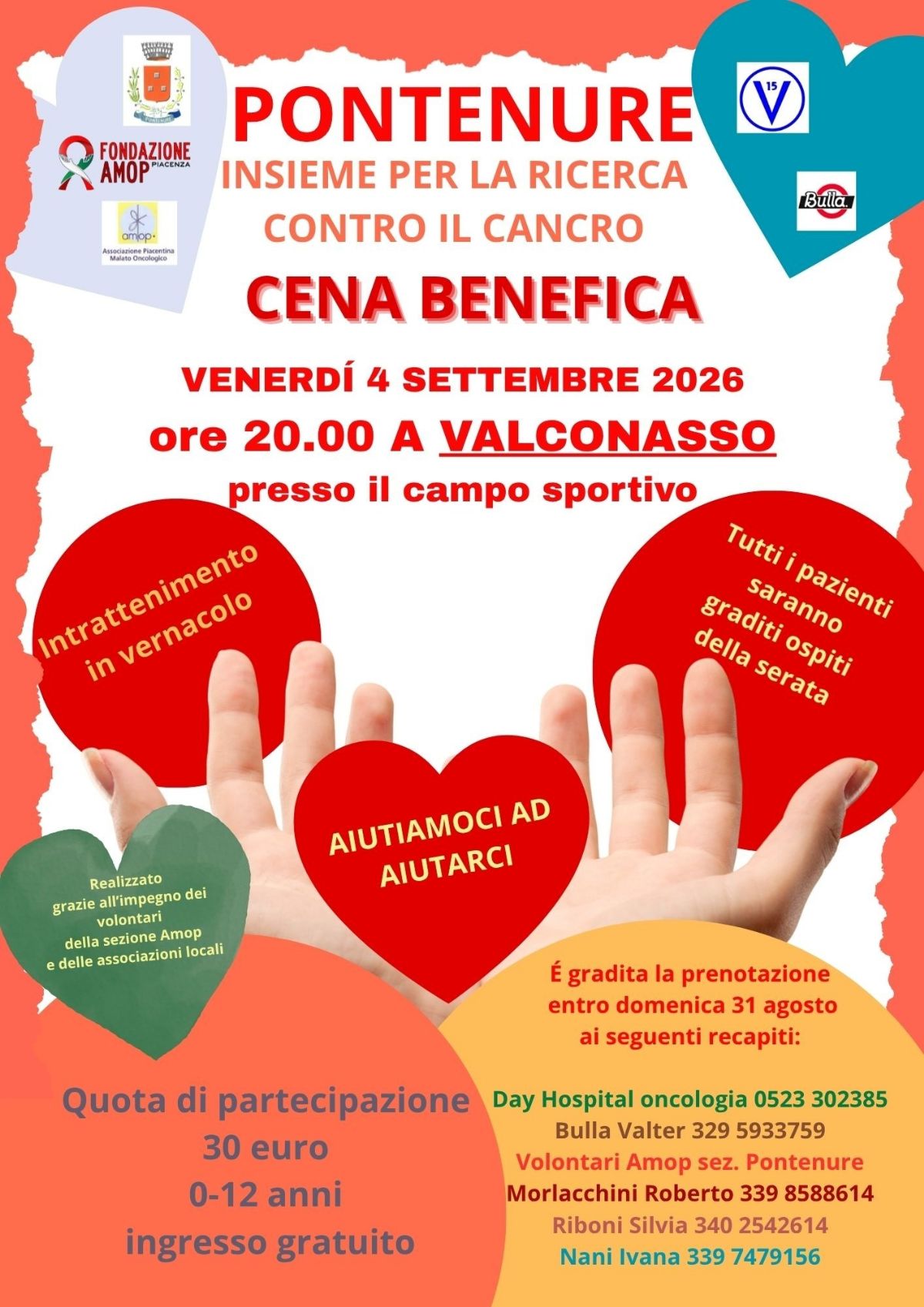 Cena benefica A.M.O.P