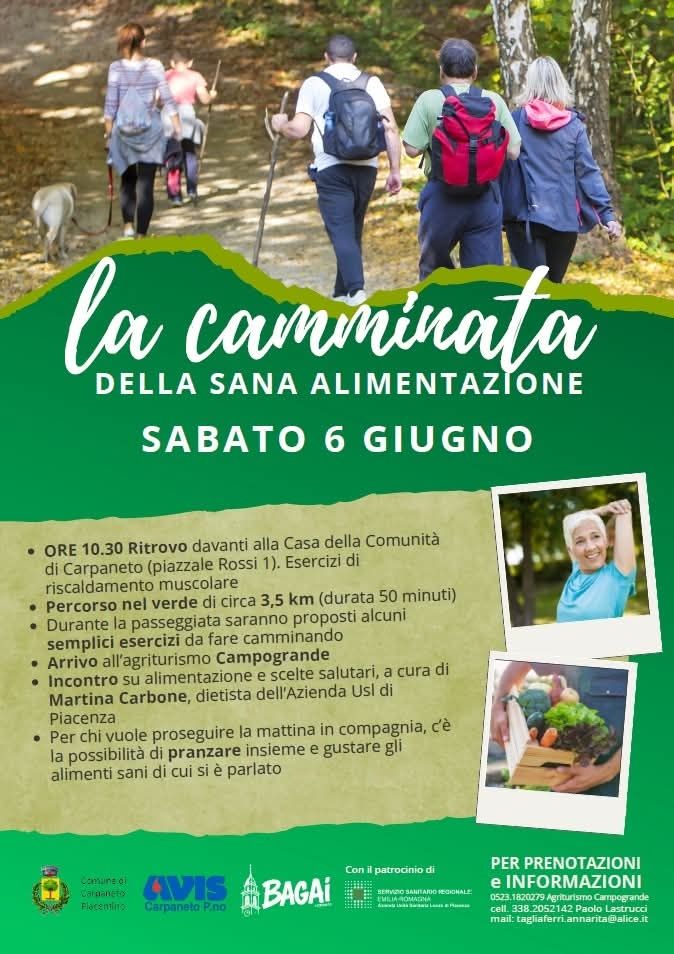 Camminata della sana alimentazione