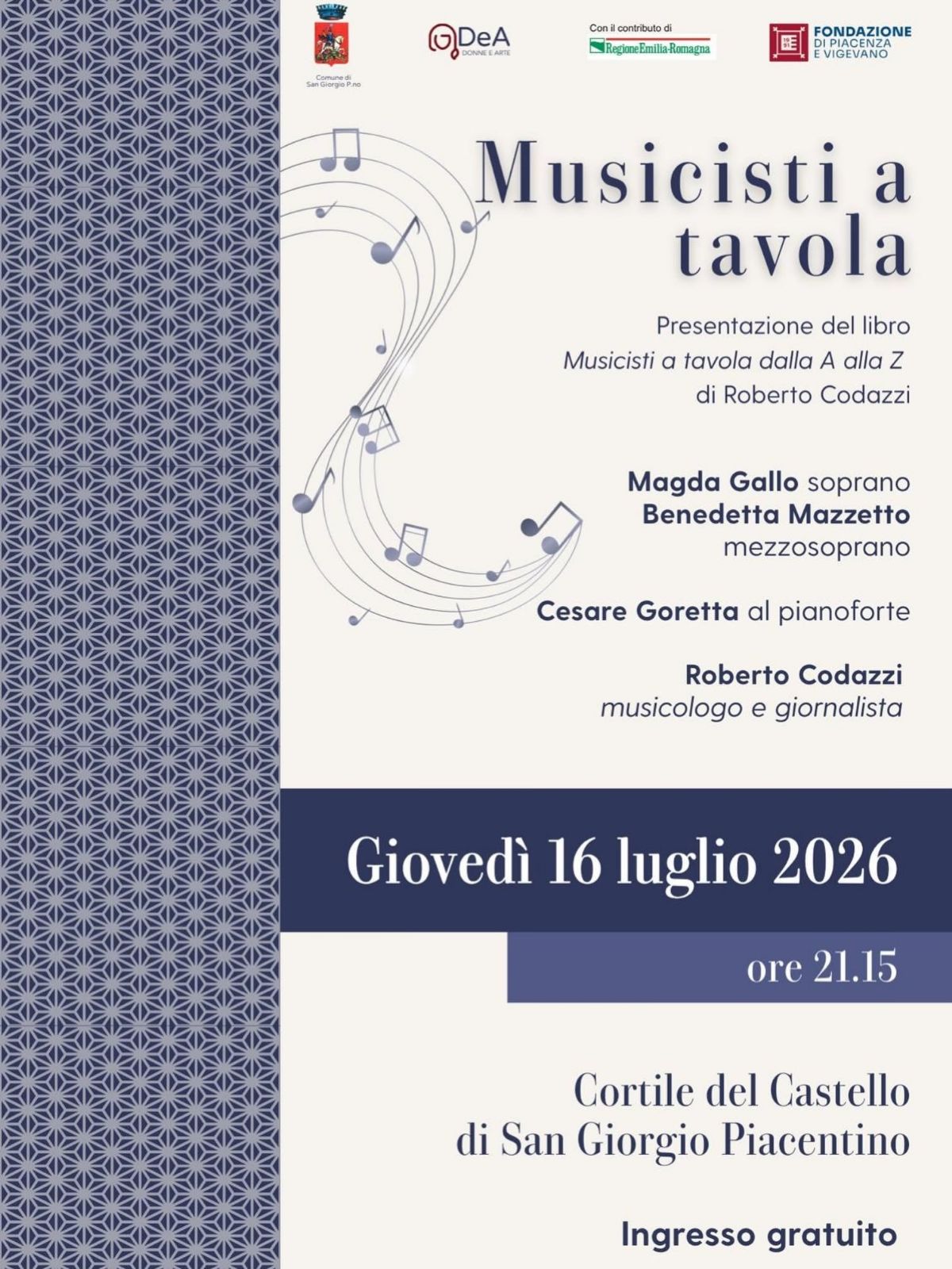 Musicisti a tavola