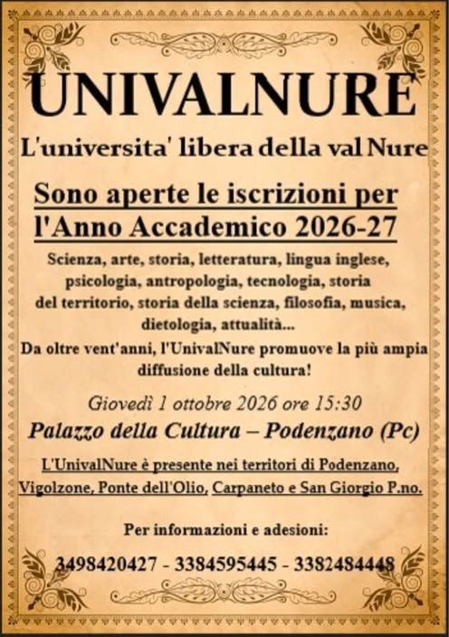 INAUGURAZIONE UNIVALNURE