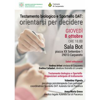 Testamento biologico e sportello DAT