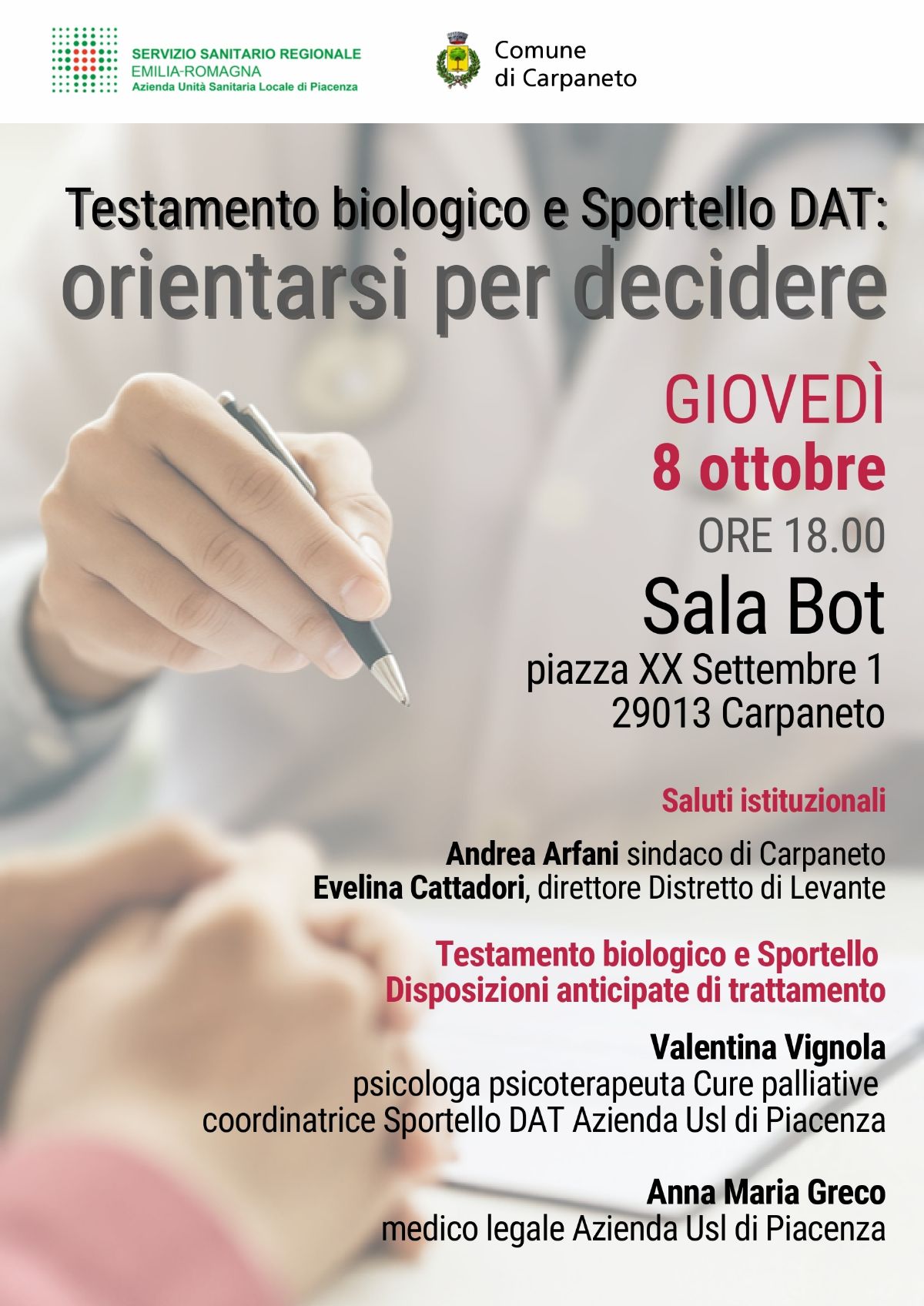 Testamento biologico e sportello DAT