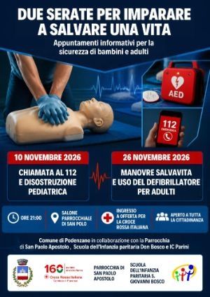 DUE SERATE PER IMPARARE A SALVARE UNA VITA